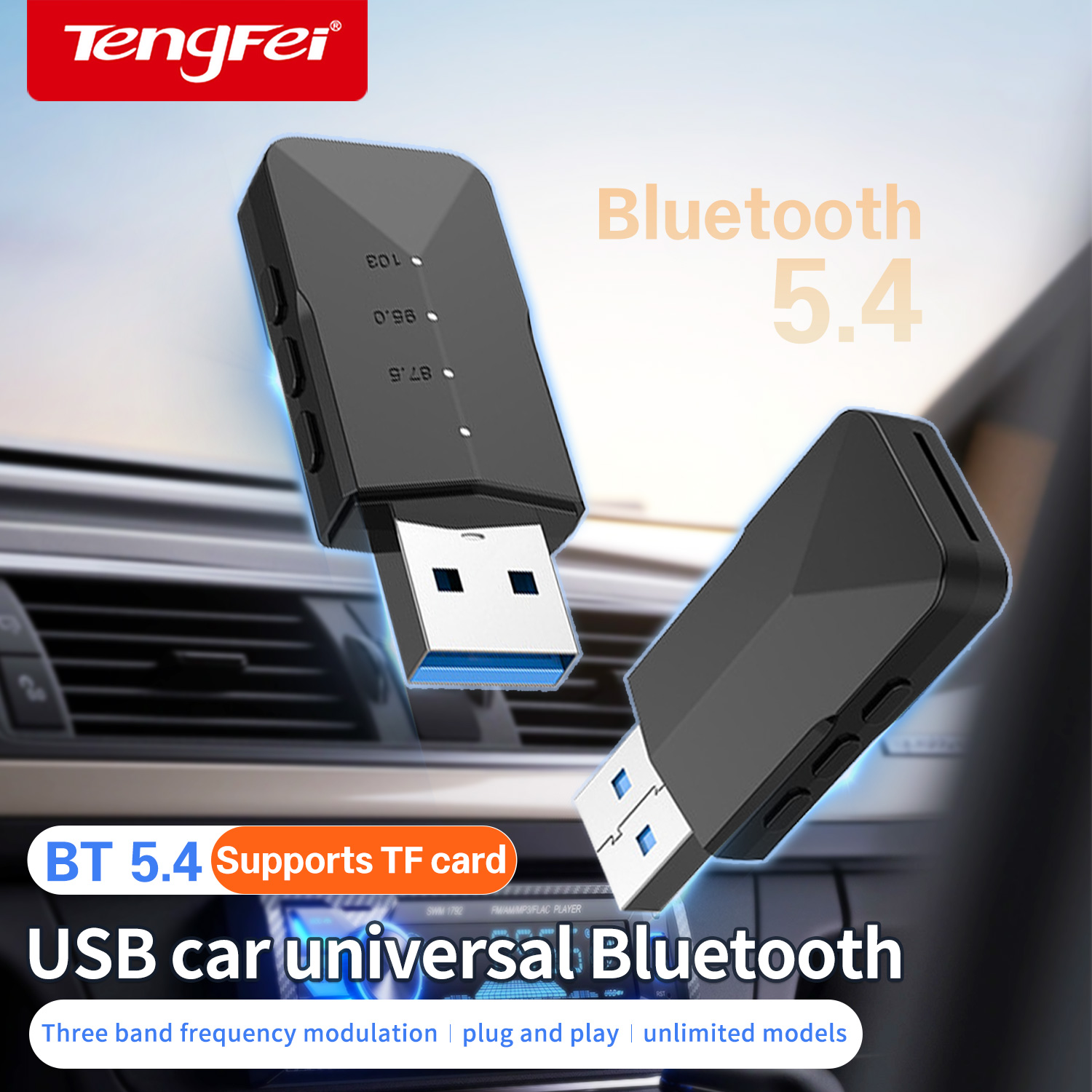 Bluetooth Adapter Receiver - Adapter Bluetooth USB Tengfei 5.4 Odbiornik/Nadajnik