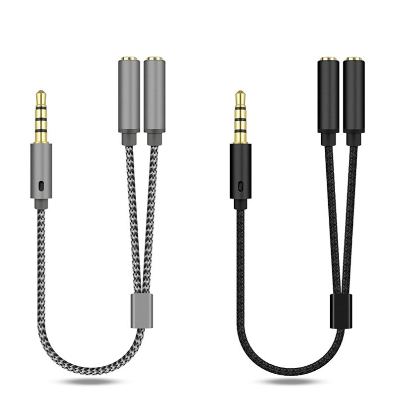 Earphone Splitter Jack - 1 SZT. Rozdzielacz Audio 3.5mm Y