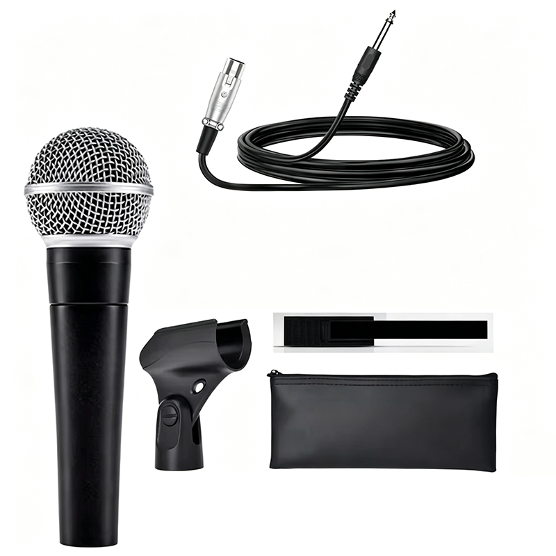 Shure Mic Sm58 - Profesjonalny dynamiczny mikrofon przewodowy do karaoke,