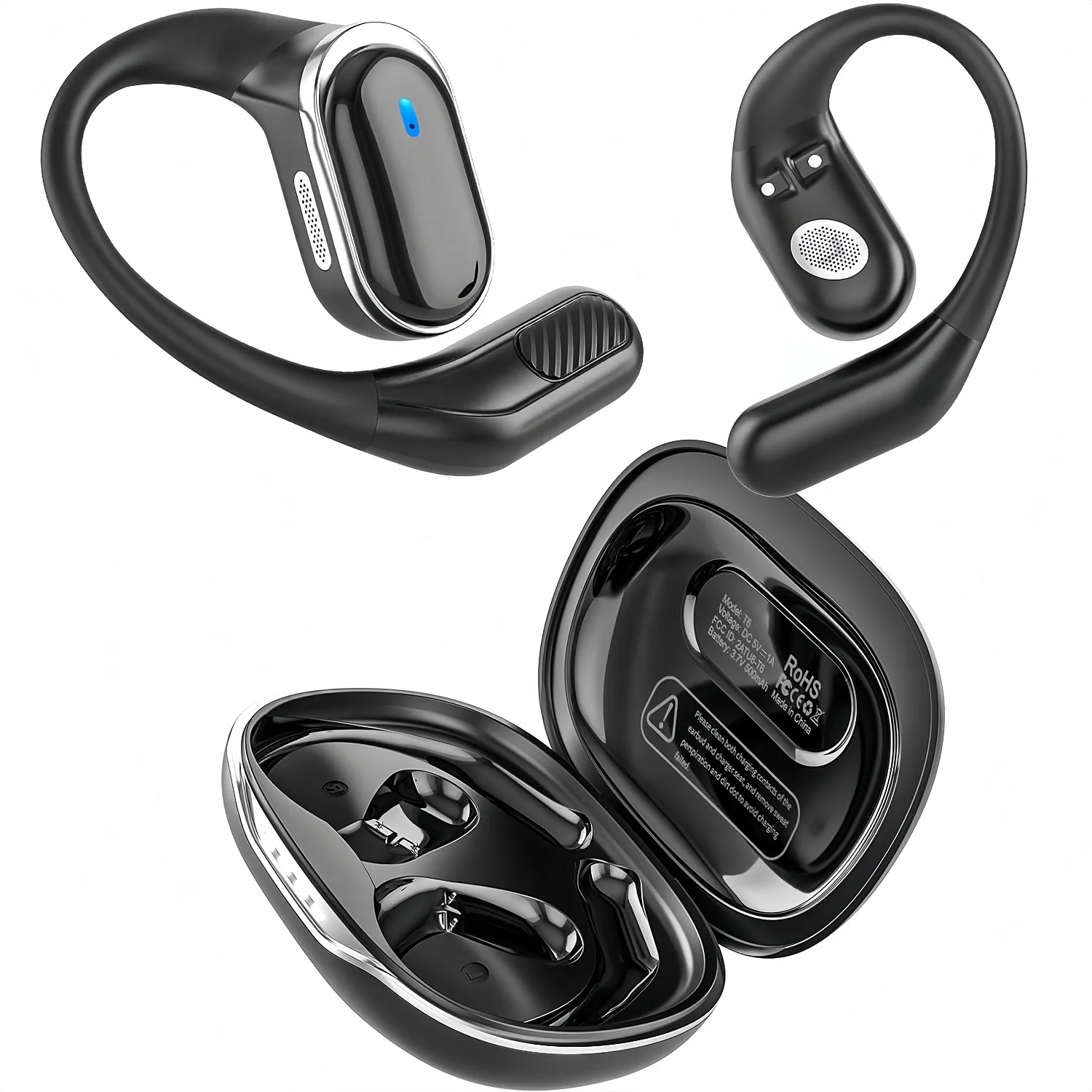 Sports Earphone Hook - Słuchawki Bluetooth Bezprzewodowe z Mikrofonem, Słuchawki