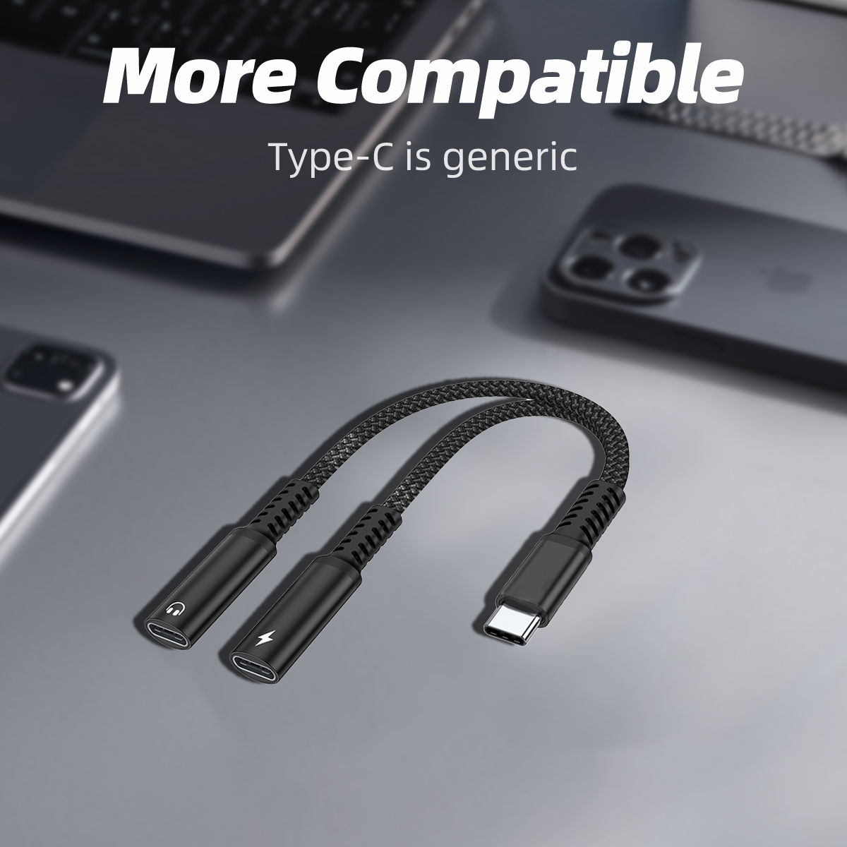 Adapter USB-C 2 w 1 z rozdziel – Earphone Splitter Jack recenzja i cena