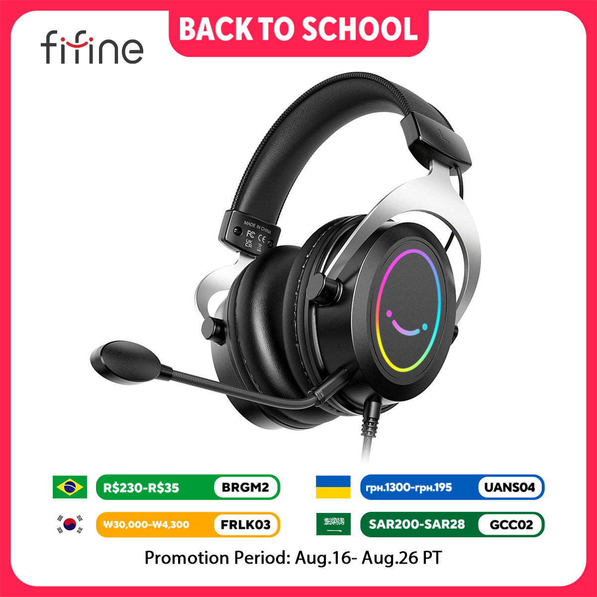Zestaw słuchawkowy do gier FIF – Gaming Headset Rgb recenzja i cena