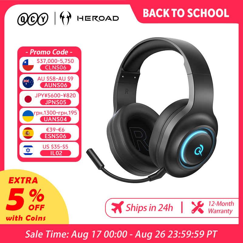 Słuchawki gamingowe QCY Heroad – Gaming Headset Rgb recenzja i cena