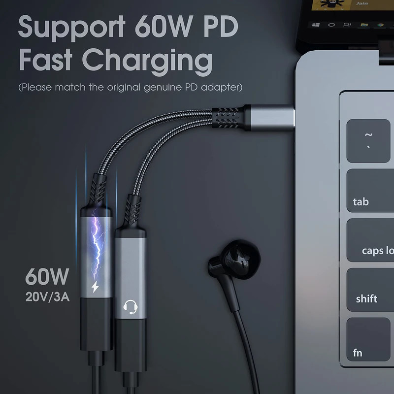Adapter OTG 2 w 1 USB-C na pod – Earphone Splitter Jack recenzja i cena