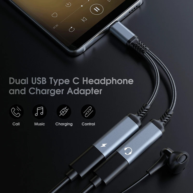Adapter OTG 2 w 1 USB-C na pod – Earphone Splitter Jack recenzja i cena