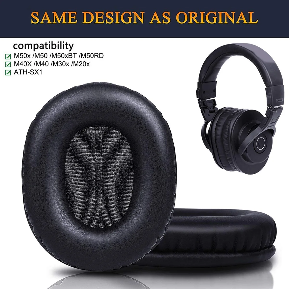 Wymienne nauszniki M50X kompat – Audio Technica Headphone Ath-M20X recenzja i cena