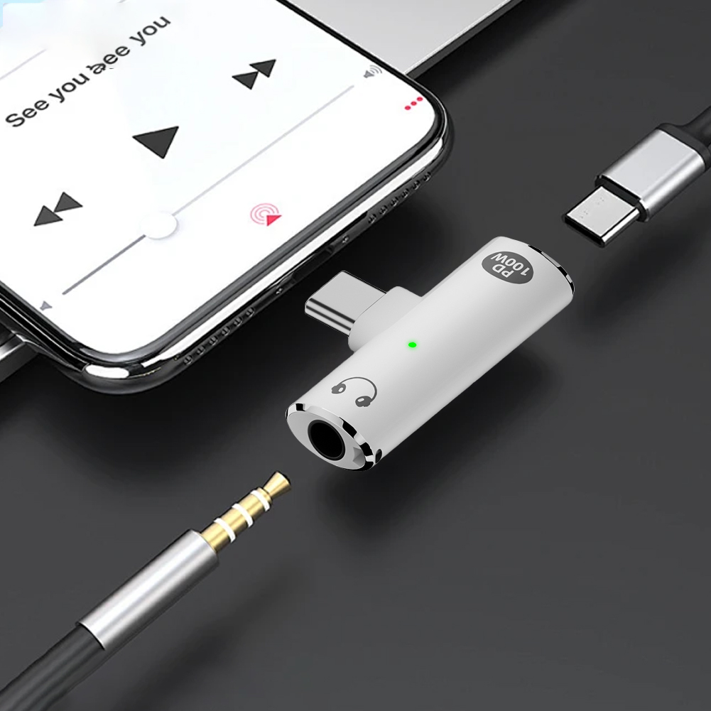 Adapter audio 2 w 1 PD 100W US – Earphone Splitter Jack recenzja i cena