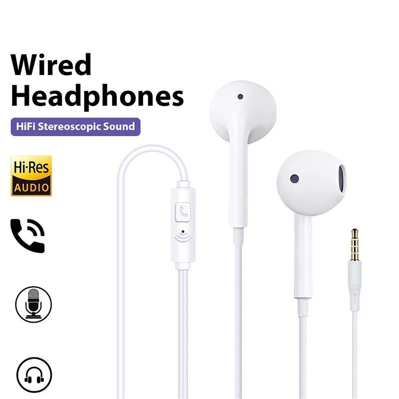 Słuchawki przewodowe 3.5mm dou – Wired Earphone Mic recenzja i cena